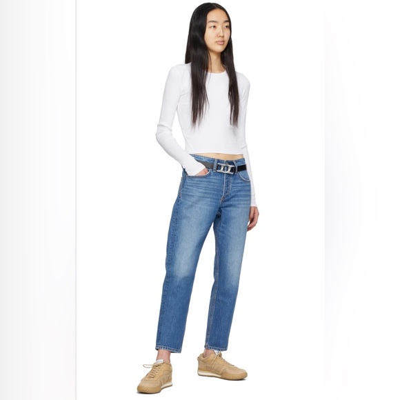 rag & bone Olympus Belt Black with Silver Buckle - Picture 2 of 11